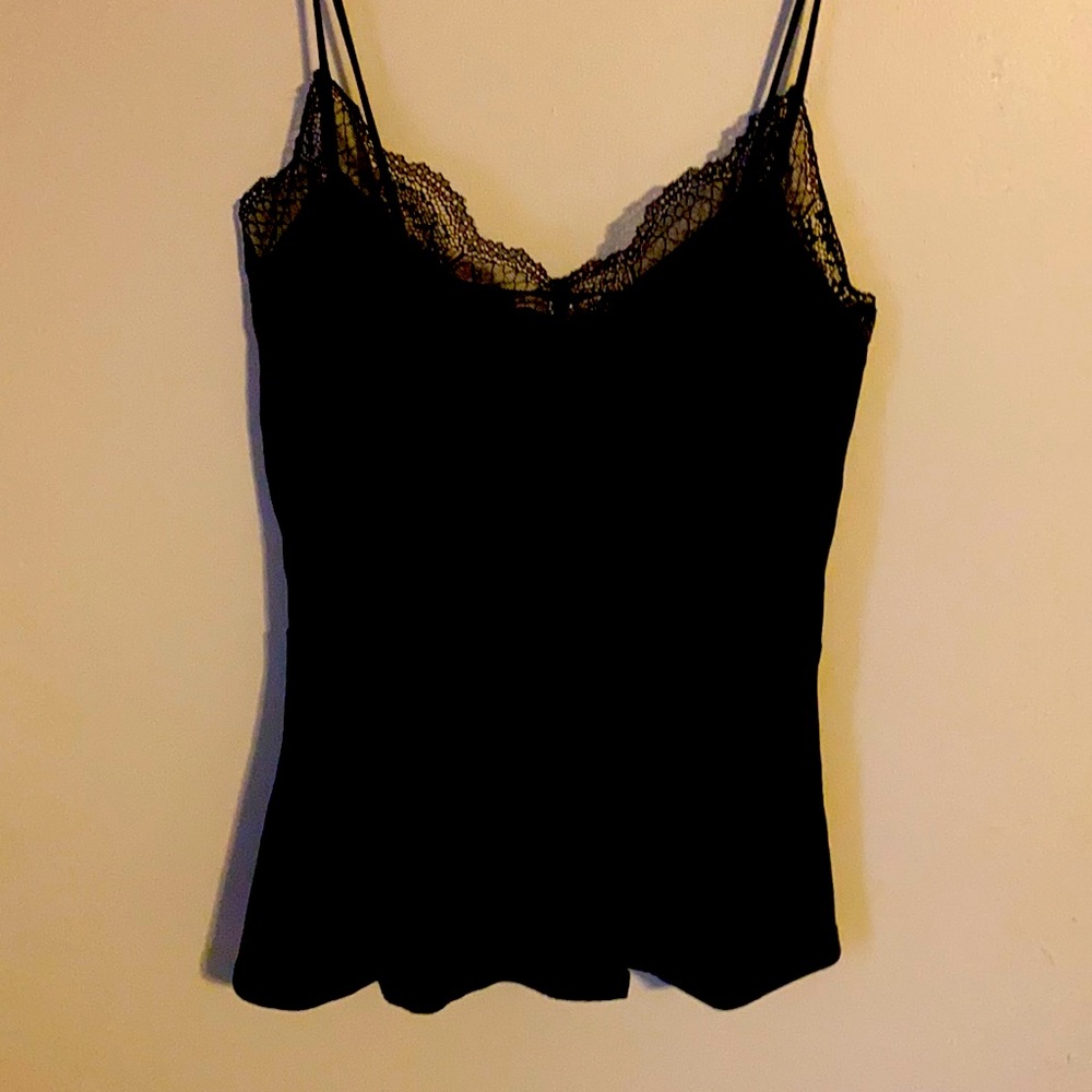 Express peplum cami  black size s